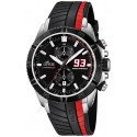 CINTURINO LOTUS 18103/2 NERO/ROSSO