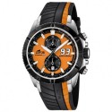 CINTURINO LOTUS 18103/1 NERO/ARANCIO