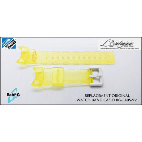 CINTURINO CASIO BG-340-9V GIALLO RESINA